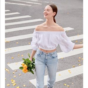 Alice + Olivia Olga Top - off shoulder and crop